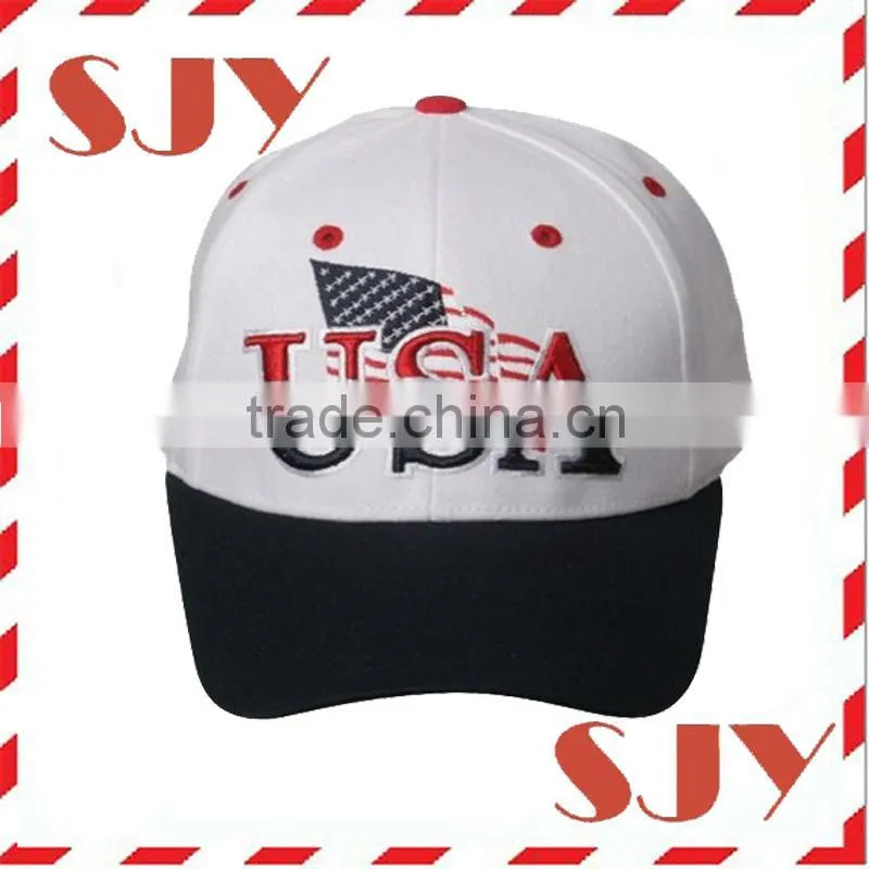 Hot sale brushed cotton embroidery sport promotion caps