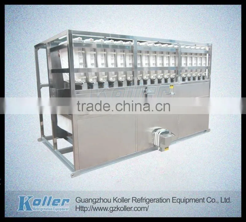 5000kg/day Commercial Cube Ice Maker with PLC Program Control