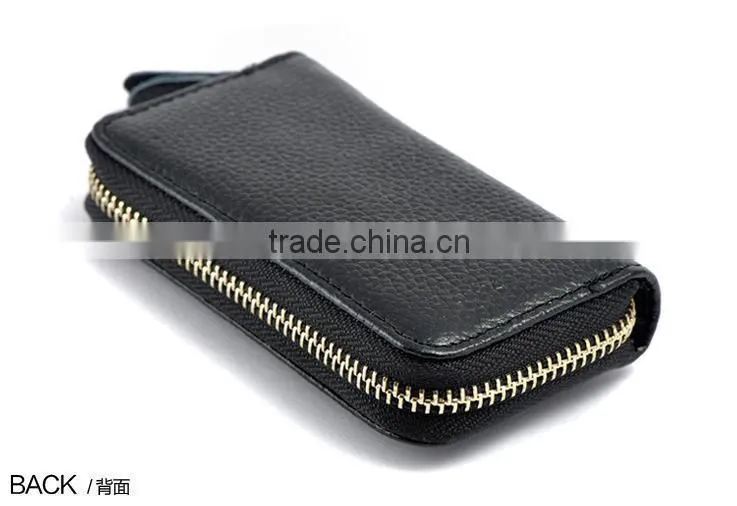 Womens Leather Key Chain Credit Card holder Cash Wallet
