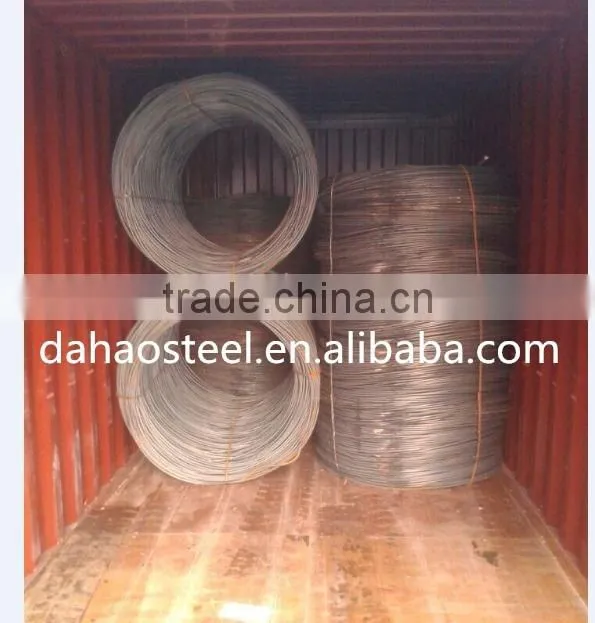 SAE1008 wire rod 5.5mm hot rolled steel wire rod in coils in China tangshan
