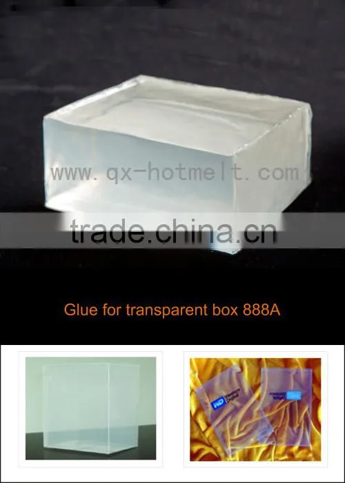 strong lamination PSA hot melt glue PET clear box glue
