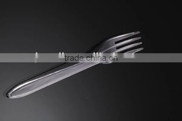 PS disposable plastic spoon and fork