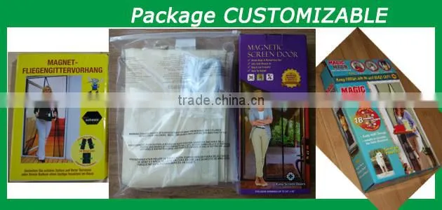 Home decor magnetic mosquito net door curtain