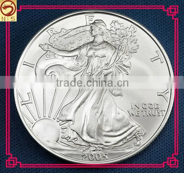 promotional rare silver and gold souvenir custom coin