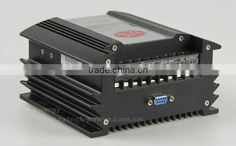 PWM 24V wind/solar hybrid controller with monitoring software, LCD display 400w rated, 600w max charge controller with RS232