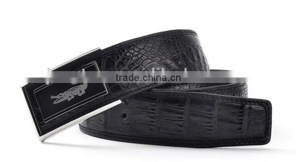 2013 Fashion Design Real Crocodile Skin Belt for Men Luxury Designer Belt