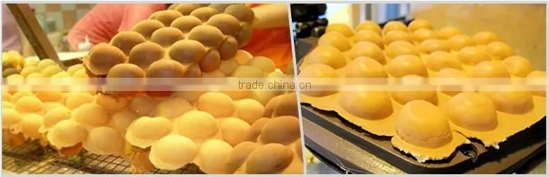 Commercial Microcomputer Digital Eggettes Electric luxurious Stainless steel Eggettes Bubble Waffle Maker