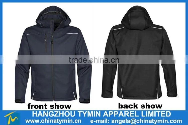 men softshell winter wadding jacket