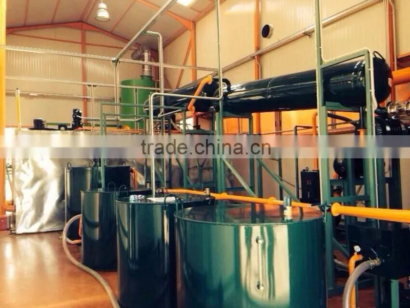 mini black waste oil distillation used motor engine oil color change system
