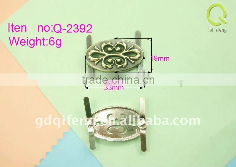 qifeng well design metal shoes lable q-2412 sell to india