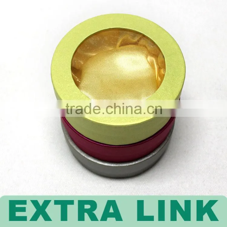 customized recycle Cheap high quality Bracelet round box with windows