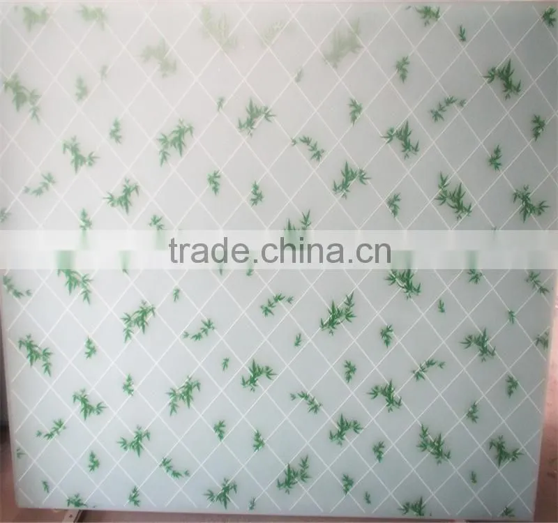 silk screen acid etched printing door glass factory manuacturer