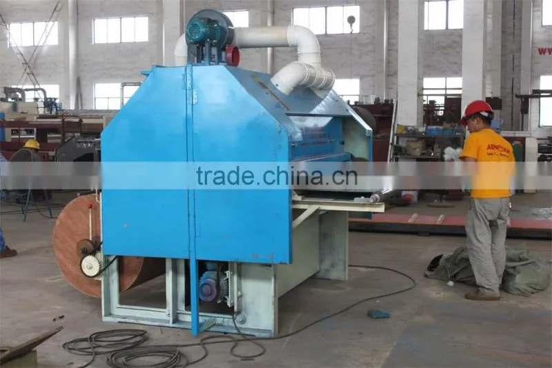 Nonwoven polyester fiber and sheep wool carding machine