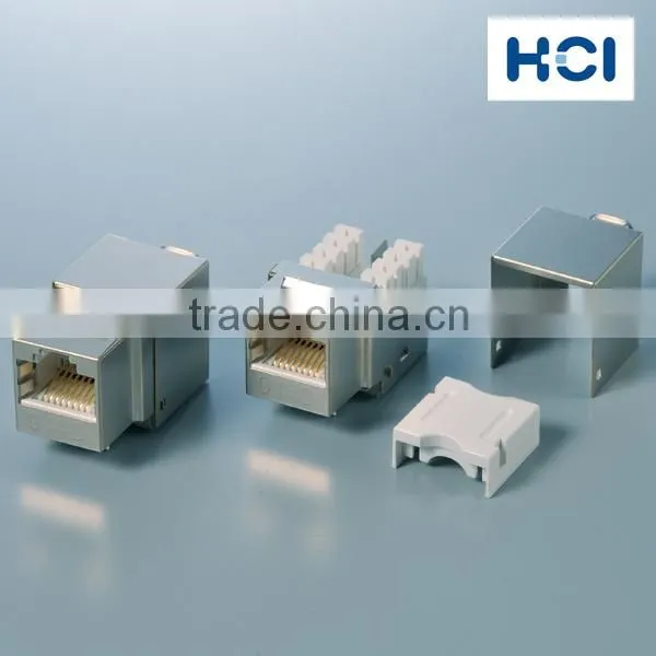Network Solution Cat6 UL 90Degree Shielded STP Modular Keystone Jack