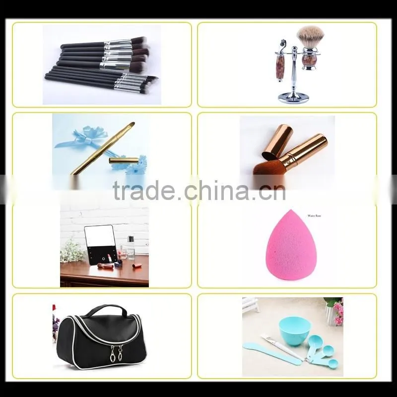 New Design Comma Shape Petals Hair wooden Handle Face Brush cleansing