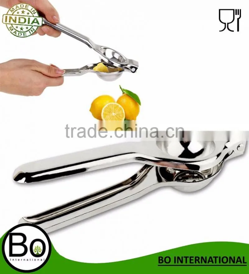 FDA stainless steel 18/8 metal manual lemon juicer
