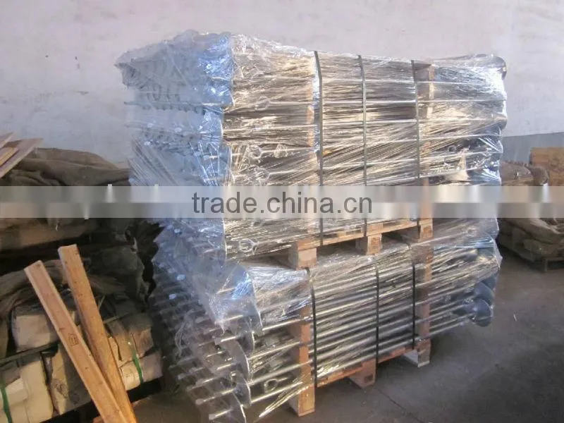 Galvanized screw steel plate helix ground anchor