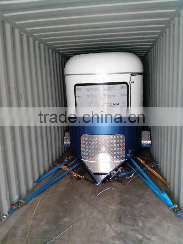 Economic standard 2 or 3 straight angle load horse float