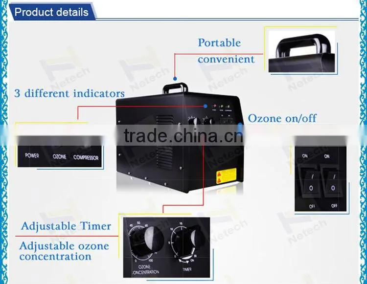 best seller air cooling portable small ozone sterilizer
