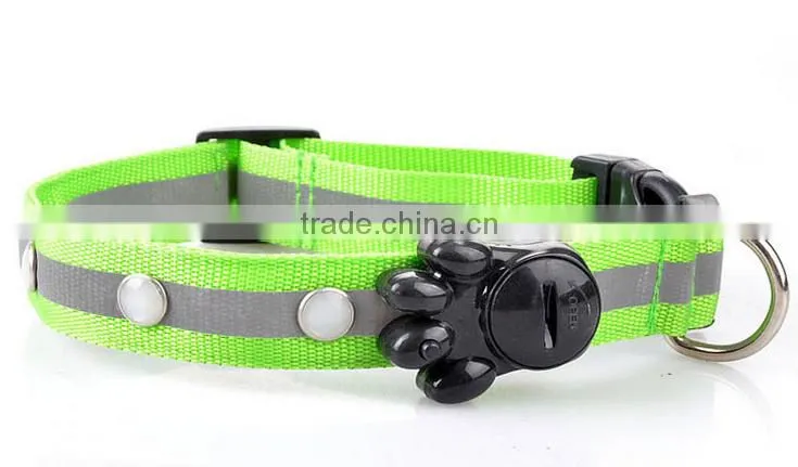 led dog safety collar leash adjustable lights collar for pet