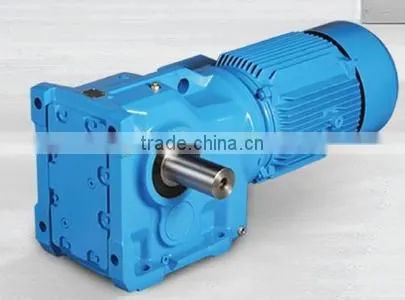 Right angle gearbox with electric motor, motor reductor K series gearbox