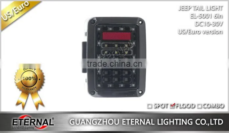 07-16 Jeep Wrangler JK led tail light 4x4 off-road running turn brake reverse rear lamp