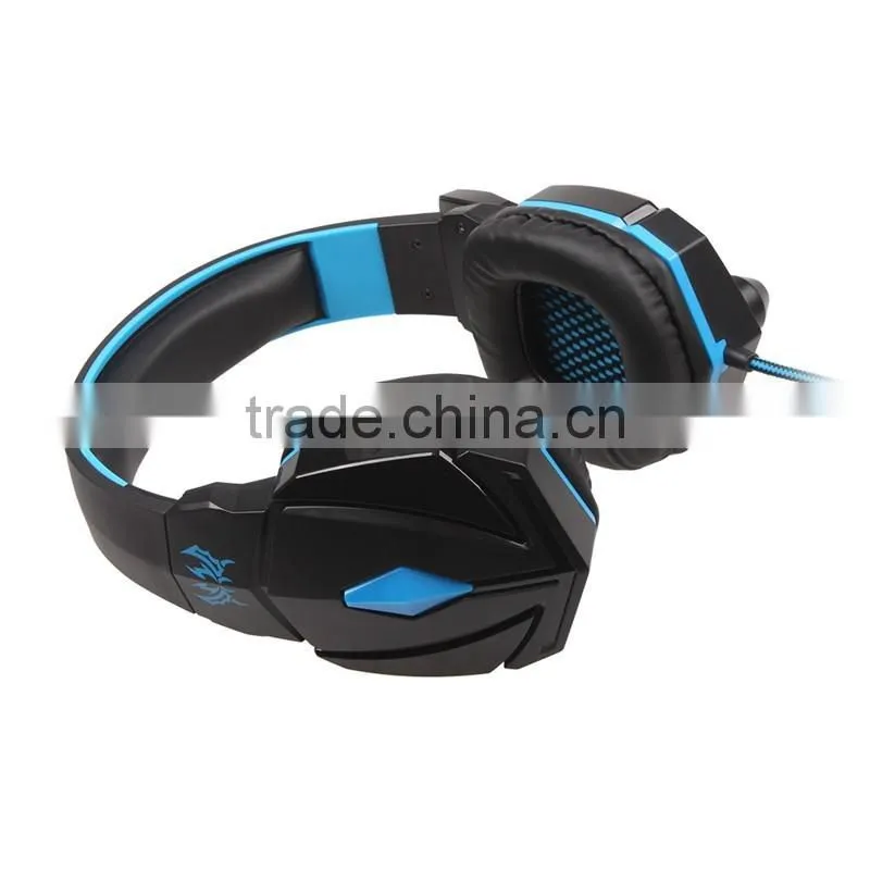 New High Fidelity Noise-Cancelling Gaming Headset Gaming Headphone with Microphone blue