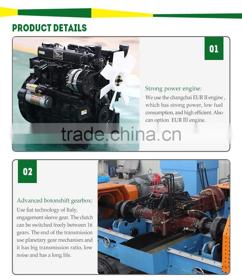 BTA304 4WD chagchai engine tractor