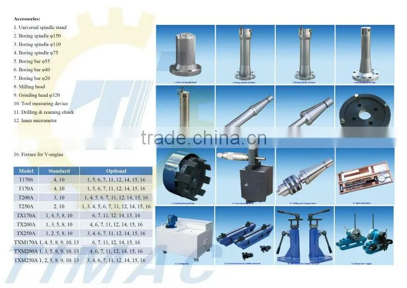 Motorcycle Vertical Cylinder Boring Milling Machine