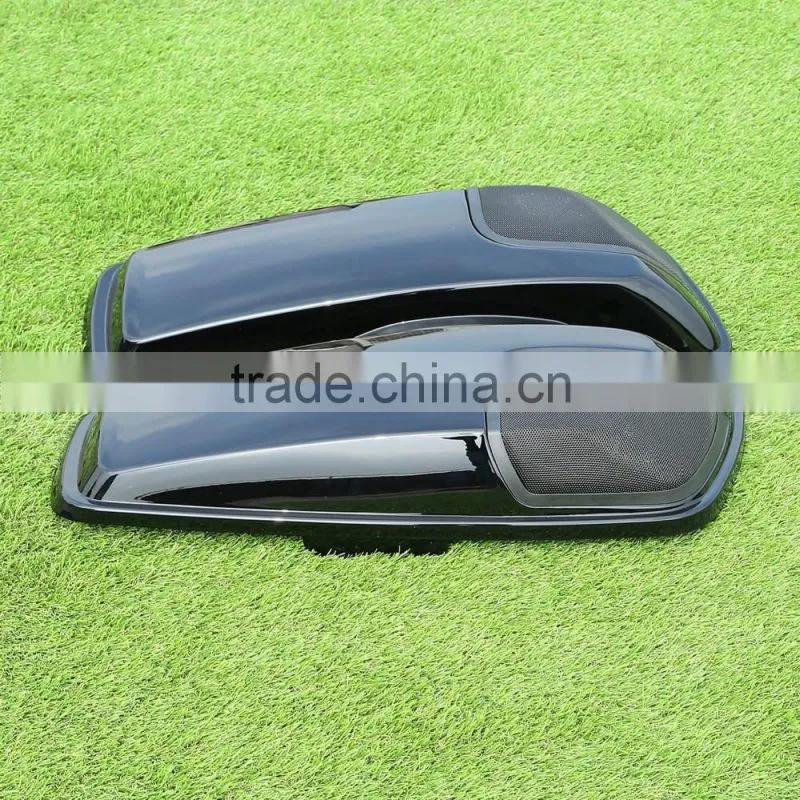 Saddlebag Lid Speaker Cutouts w/ Grill For Harley Davidson Touring FLT 2014-2017
