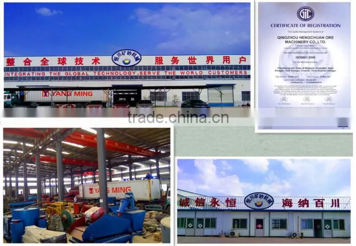 Diesel Engine Powered Pump Iron Sand Dredger with Strong Structure