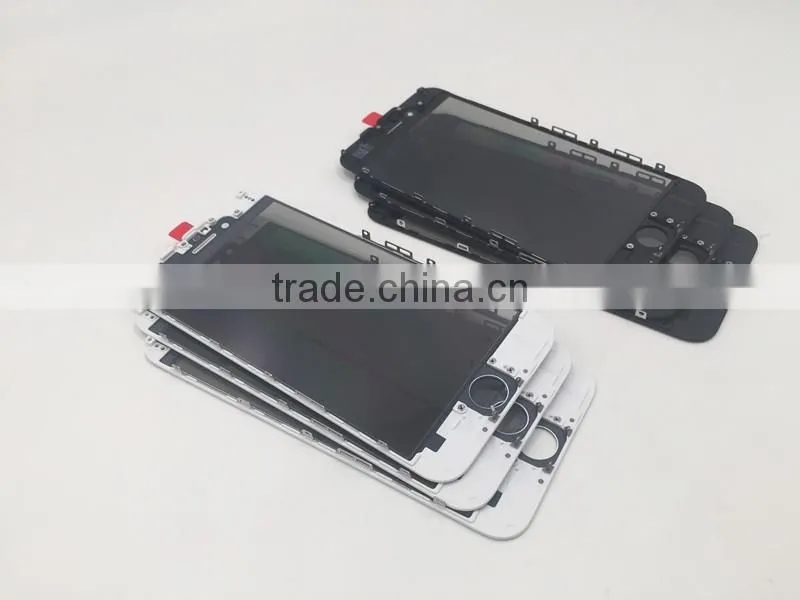 2017 Hot selling 4 in 1 glass with cold press frame with OCA sheet film with polarizer for iPhone