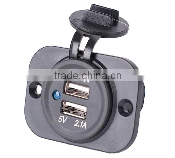 Dual USB Charger Socket 12V Power Outlet