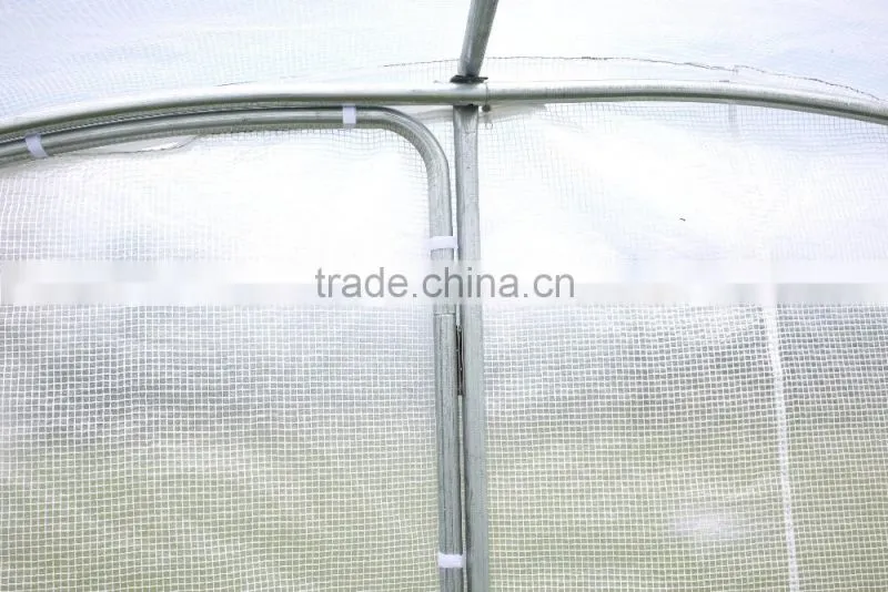 4x3x1.95M large tunnel greenhouse polytunnel Fully Galvanised Steel Frame