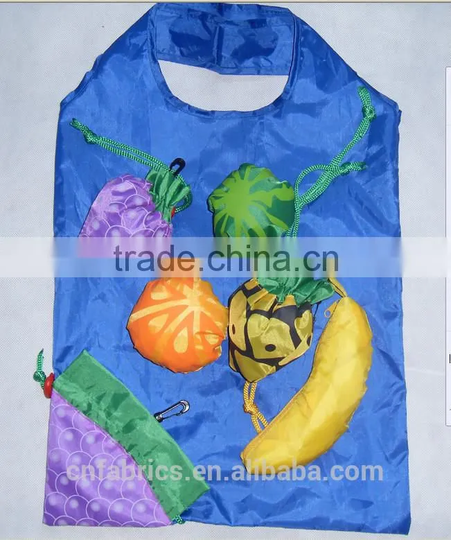 Wholesale custom polyester reusable folding shopping bags