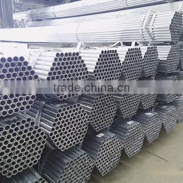 23.4mm welded pre galvanzied 60GSM round steel pipes