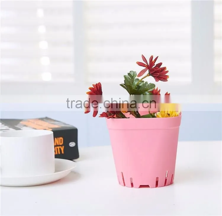 Plastic Square Pots for Plants Black Color