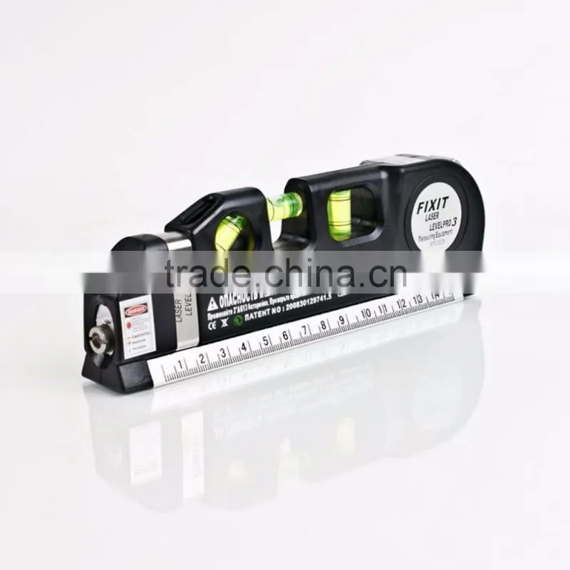 New Arrival Magnetic Multi-Funcation Cross Line and Laser Dot 2.5m Measuring Tape