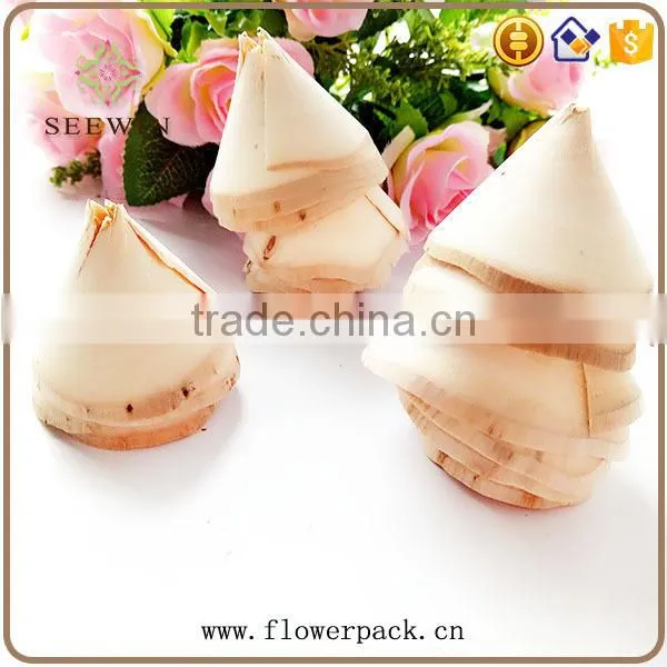 Wood flower series natural flowered bark engraving