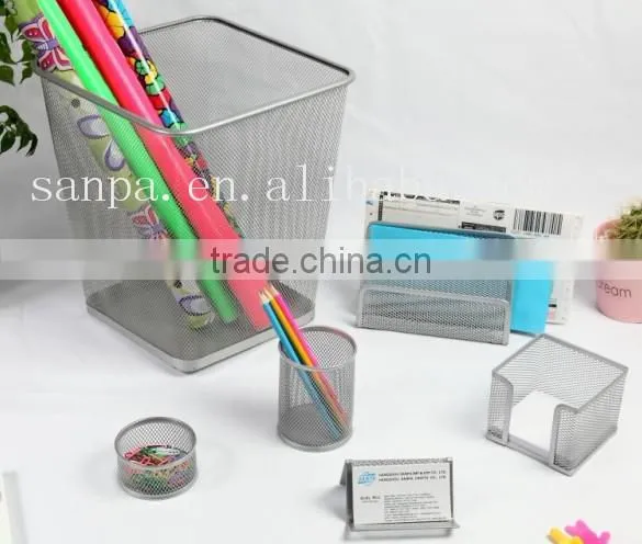 Modern Stationery Metal Mesh 6 pcs Office Set
