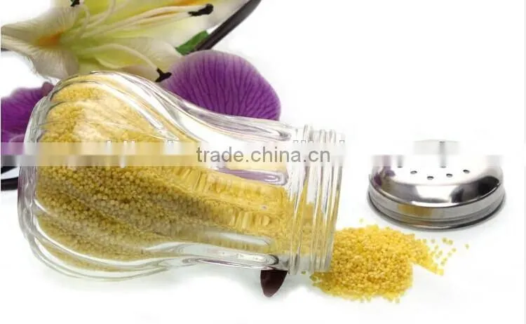 wholesale nice mini glass pepper bottle with sifter covers