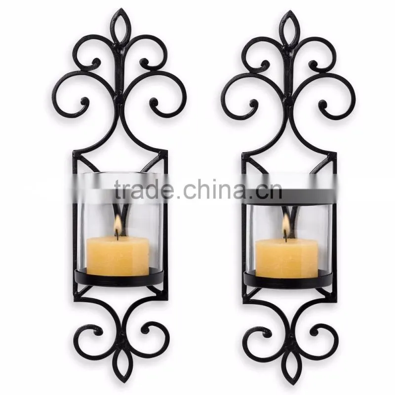 star design golden unique wall hanging tealight holder
