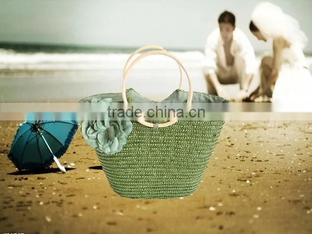Straw beach bag cheap straw tote bags wholesale