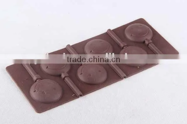Lollipop design silicone ice cube mold creative silicone ice cube tray/chocolate mold