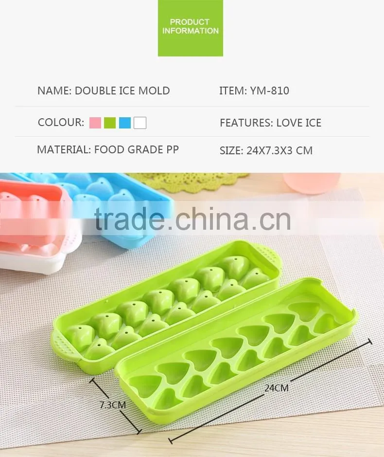 SGS Plastic ice cream mold and ice heart ball maker mold for wine or juice