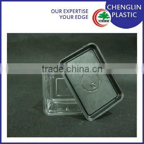 diaposable plastic stackable fruit tray
