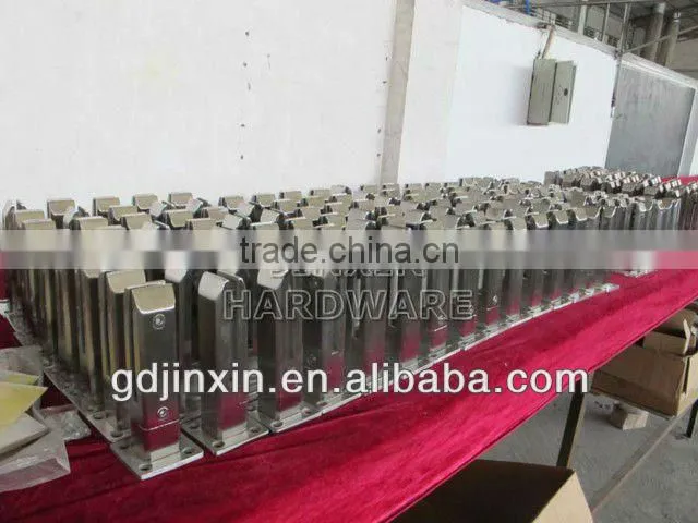 JINXIN stainless steel square core drill glass spigot for pool fence