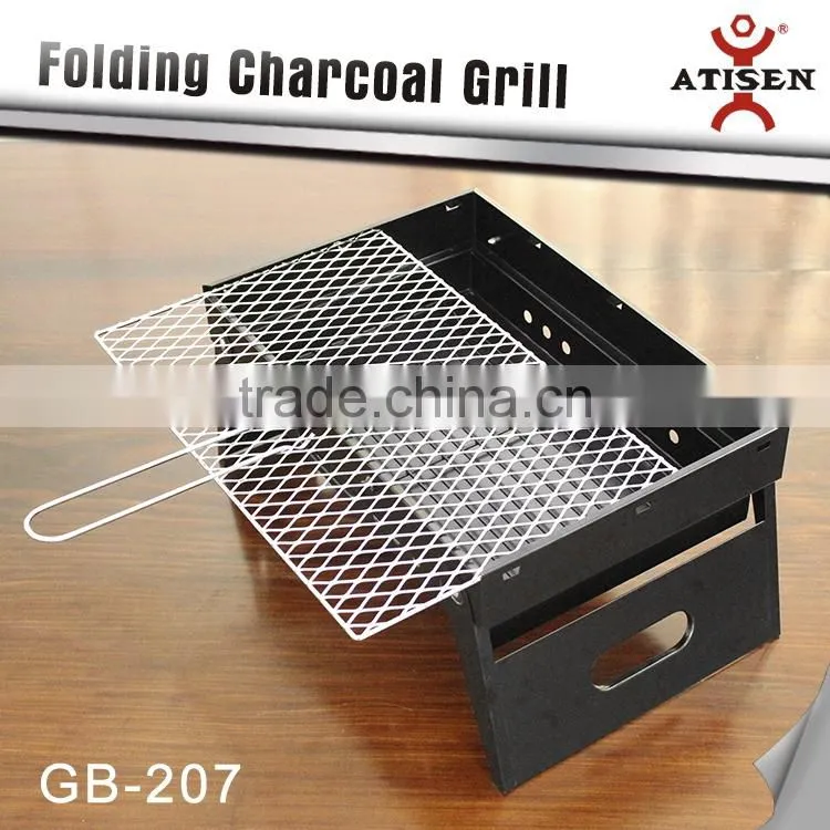 Folding Charcoal Grill bbq as a note book , easy carry suit indoor and outdoor.