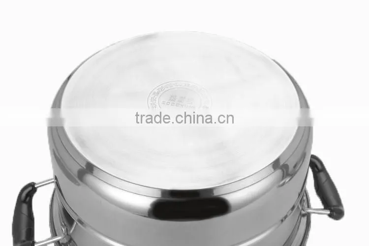 24cm Double lalyer Stainless Steel Steamer Pot Food Steamer