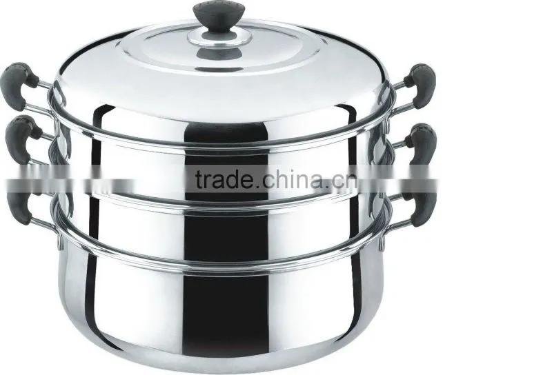 3-Layer Multi-functional Stainless Steel Steamer Pot